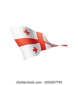 Georgia flag, vector illustration