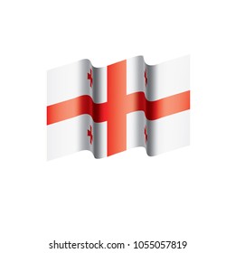 Georgia flag, vector illustration