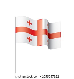 Georgia flag, vector illustration