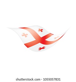 Georgia flag, vector illustration