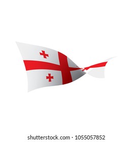 Georgia flag, vector illustration
