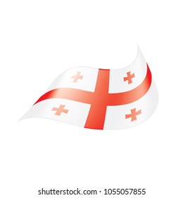 Georgia flag, vector illustration
