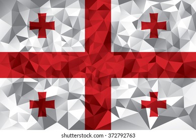 Georgia flag vector illustration.