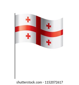 Georgia flag, vector illustration on a white background