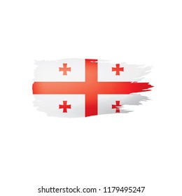 Georgia flag, vector illustration on a white background