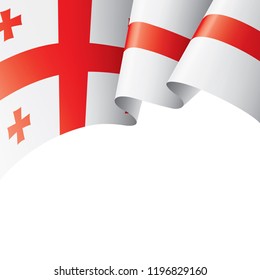 Georgia flag, vector illustration on a white background