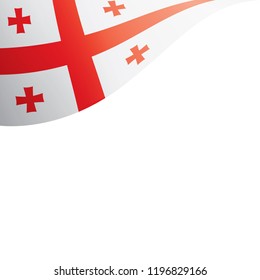 Georgia flag, vector illustration on a white background