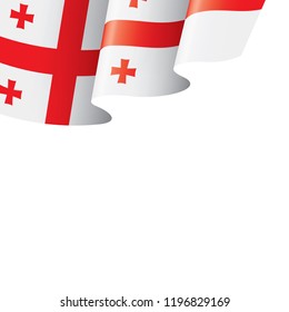 Georgia flag, vector illustration on a white background