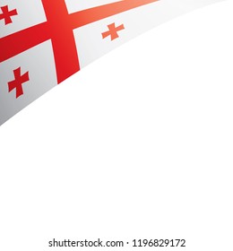 Georgia flag, vector illustration on a white background