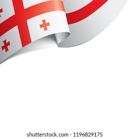Georgia flag, vector illustration on a white background