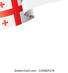 Georgia flag, vector illustration on a white background