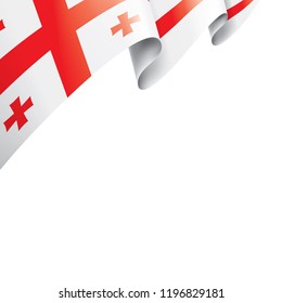 Georgia flag, vector illustration on a white background