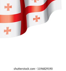 Georgia flag, vector illustration on a white background