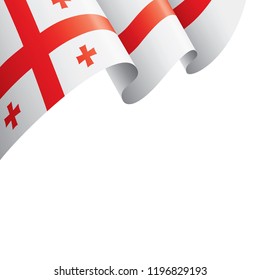 Georgia flag, vector illustration on a white background