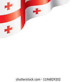 Georgia flag, vector illustration on a white background