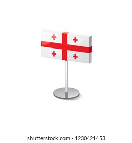 Georgia flag, vector illustration on a white background
