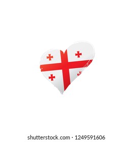 Georgia flag, vector illustration on a white background
