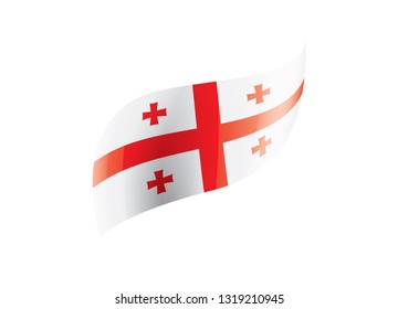 Georgia flag, vector illustration on a white background