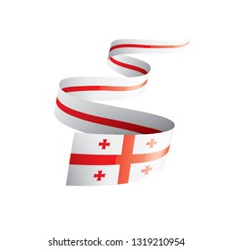 Georgia flag, vector illustration on a white background