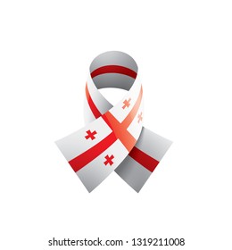 Georgia flag, vector illustration on a white background