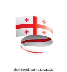 Georgia flag, vector illustration on a white background