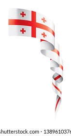 Georgia flag, vector illustration on a white background