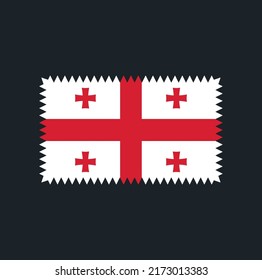 Vector de bandera de Georgia. Bandera nacional