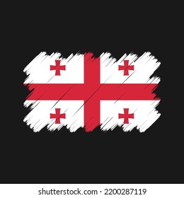 Georgia Flag Vektor. Nationalflagge