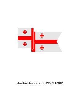 Indicadores de Georgia conjunto de iconos, símbolo del símbolo del símbolo del día de la independencia de Georgia