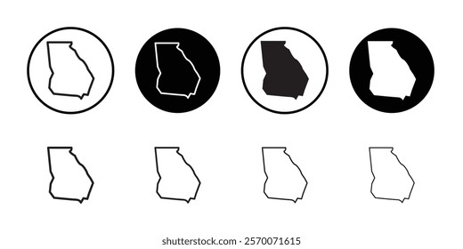 Georgia icon Outline vector for web ui