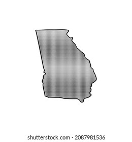 Georgia icon-thin line vector illustration. Free Vector