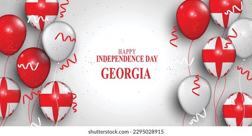 Georgia Independence Day background. Federal, Civic, Historical. Vector illustration. svg