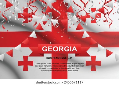 Georgia Independence Day background. Vector illustration. svg