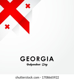 Georgia Independence Day Vektorillustration Design Illustration