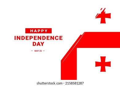 Georgia Independence Day. Vector Illustration. The illustration is suitable for banners, flyers, stickers, cards, etc.