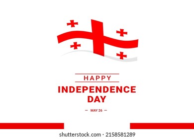 Georgia Independence Day. Vector Illustration. The illustration is suitable for banners, flyers, stickers, cards, etc.