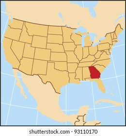 Georgia Locate Map