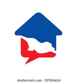 georgia logo vector. home logo.