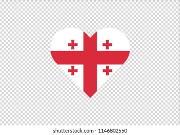 Georgia love heart shape symbol 