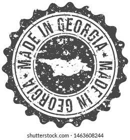 Georgia Made In Map. Travel Stamp Icon. Product Design Badge. Export Seal.