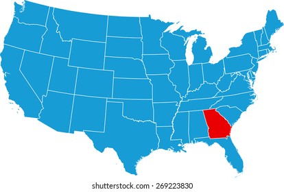 Georgia map
