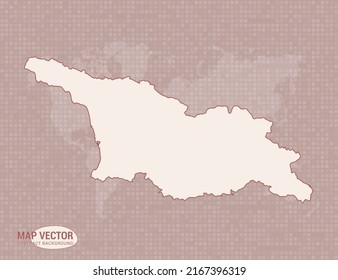 Georgien-Karte der abstrakten modernen Vektordesign-Illustration.