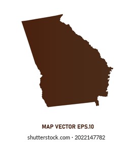 GEORGIA map High Detailed on white background. Abstract design vector illustration eps 10