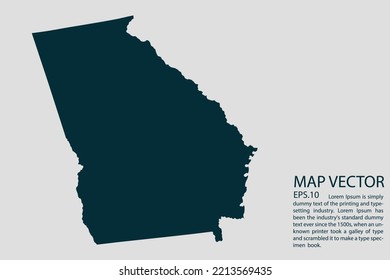 GEORGIA map High Detailed on white background. Abstract design vector illustration eps 10