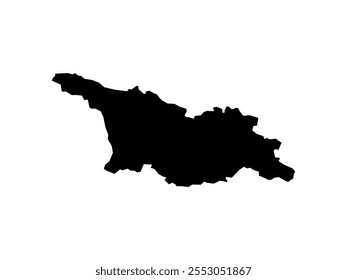 georgia map isolated on white background. Map of georgia. Vector illustration Eastern Europe