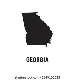 Georgia map on white background vector illustration