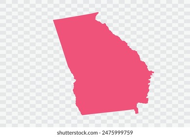 GEORGIA Map punch Color Background quality files png