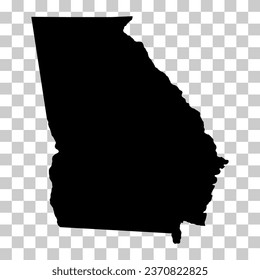 Georgia map shape, united states of america. Flat concept icon symbol vector illustration .