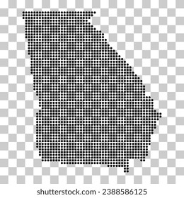 Georgia map shape, united states of america. Flat concept icon symbol vector illustration .