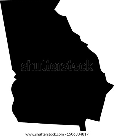 Georgia - map state of USA